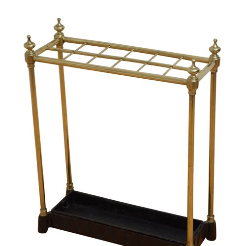 Victorian Brass Umbrella Stand Stick Stand