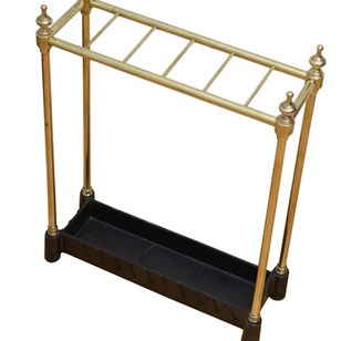 English Brass Umbrella Stand