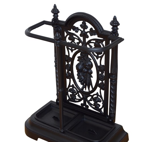 English Victorian Cast Iron Umbrella Stand