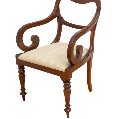 William IV Desk Chair Carver Chair Office Chair Elbow Chair