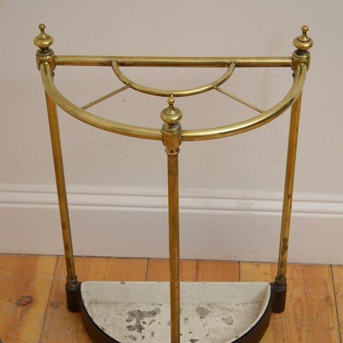Authentic Victorian Brass Umbrella Stand C1880