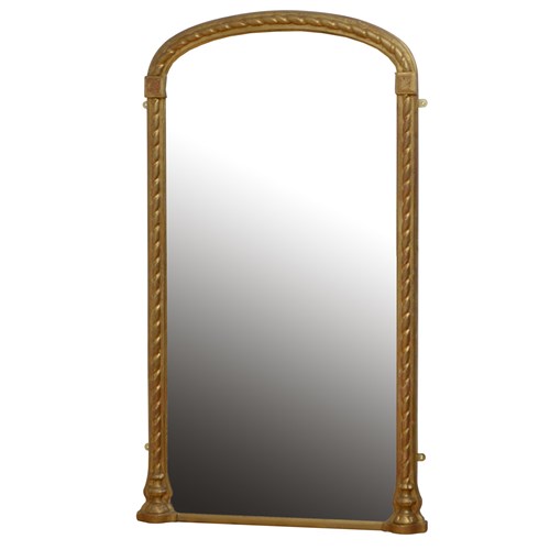 Antique Gilded Pier Mirror H160cm