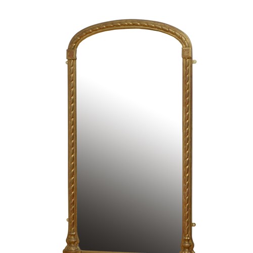 Antique Gilded Pier Mirror H160cm