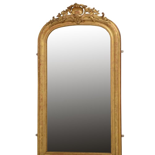 French 19Th Century French Wall Mirror H166cm
