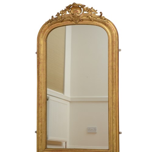 Fine Napoleon III Gilded Wall Mirror 