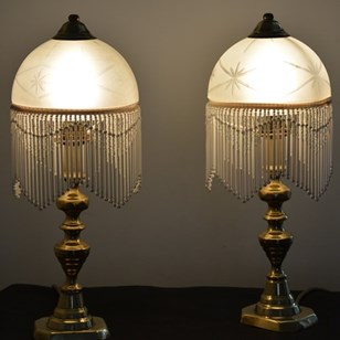 Pair Of Victorian Table Lamps In Br...