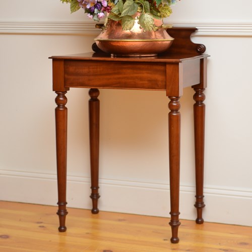 Console Table Mahogany Hall Table With A Drawer