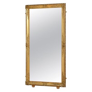 Antique Gilded Leaner Mirror Floor ...