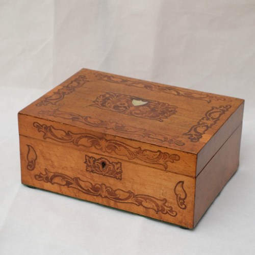 Victorian Jewellery Box With Tray