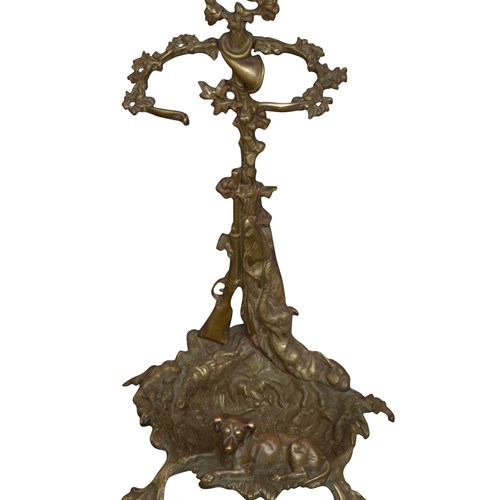 Brass Umbrella Stand Or Fire Companion Stand