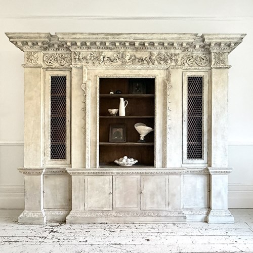 An 18Th C William Kent Breakfront Bookcase