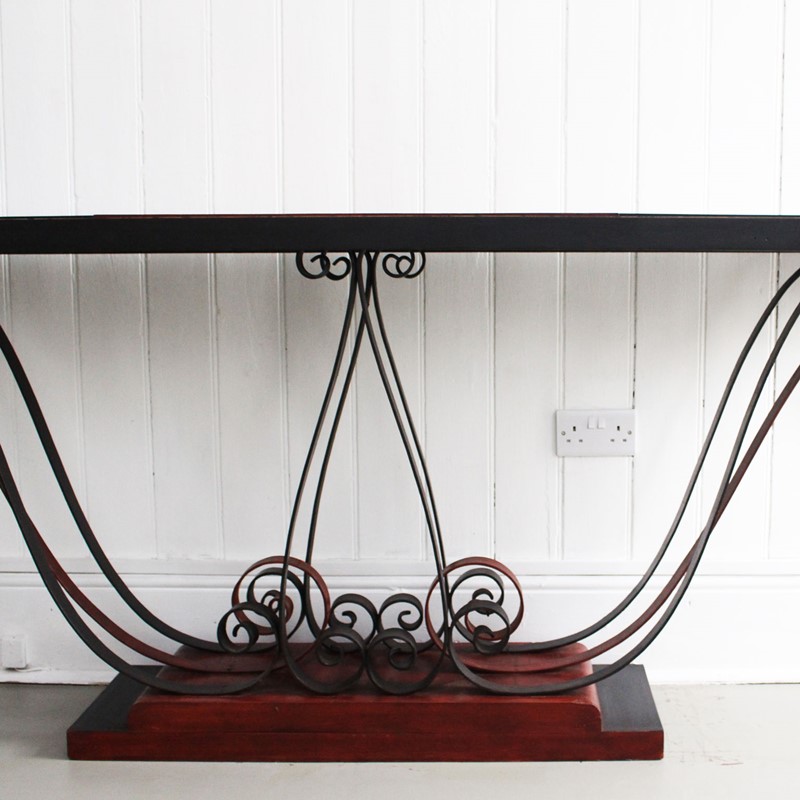 1930'S Italian Painted Wood & Wrought Iron Console-streett-marburg-1930-s-red-black-console-table-french-streett-marburg-a673d-main-637375104008886750.jpg
