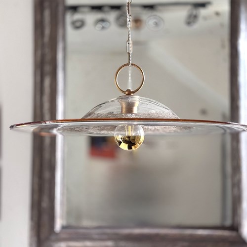 A Large 1970'S Murano Glass Pendant Light