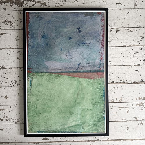 A Large Abstract Diptych Artwork By Angel Darisio II