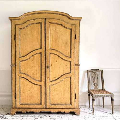 A Late 18Th Century Italian Armoire With Original Paint