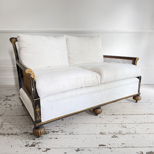 An Early 20Th Century Chinoiserie Bergere Sofa