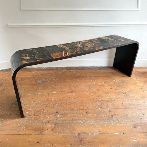 A Highly Decorative 1920'S French Coromandel Console Table