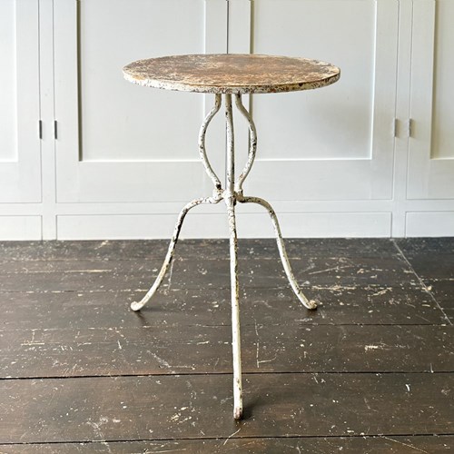 A Late 19Th C French Iron Wine Table