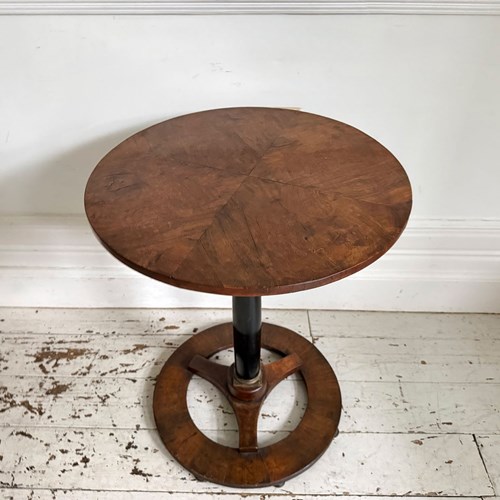 A 19Th C Italian Walnut Veneered Centre Table