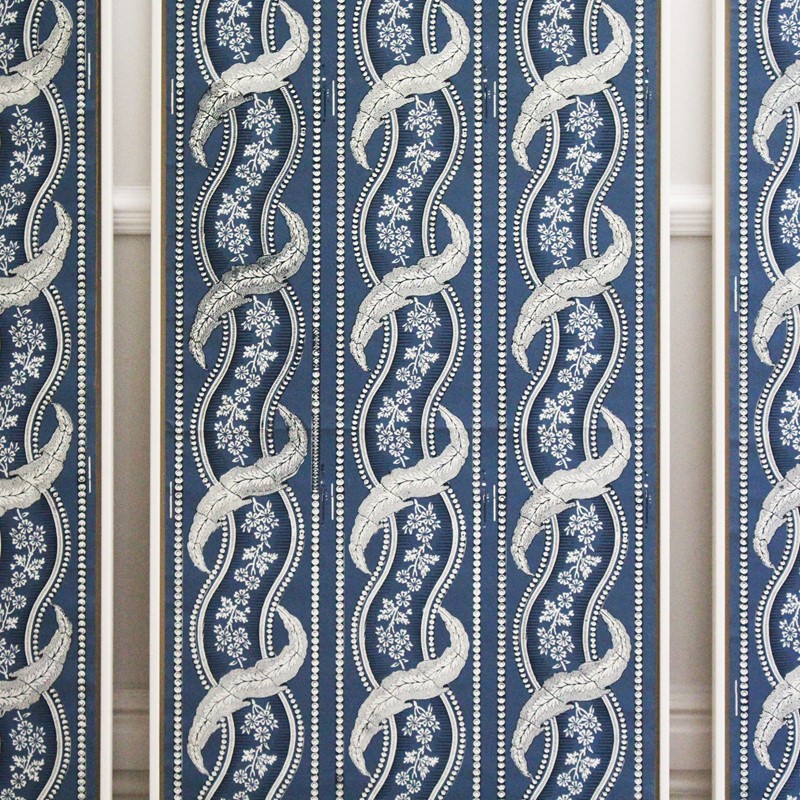 Triptych Of Early 19Th C French Wallpaper-streett-marburg-antique-wallpaper-blue-triptych-streett-marburg-h899c-main-637398255938503732.jpg