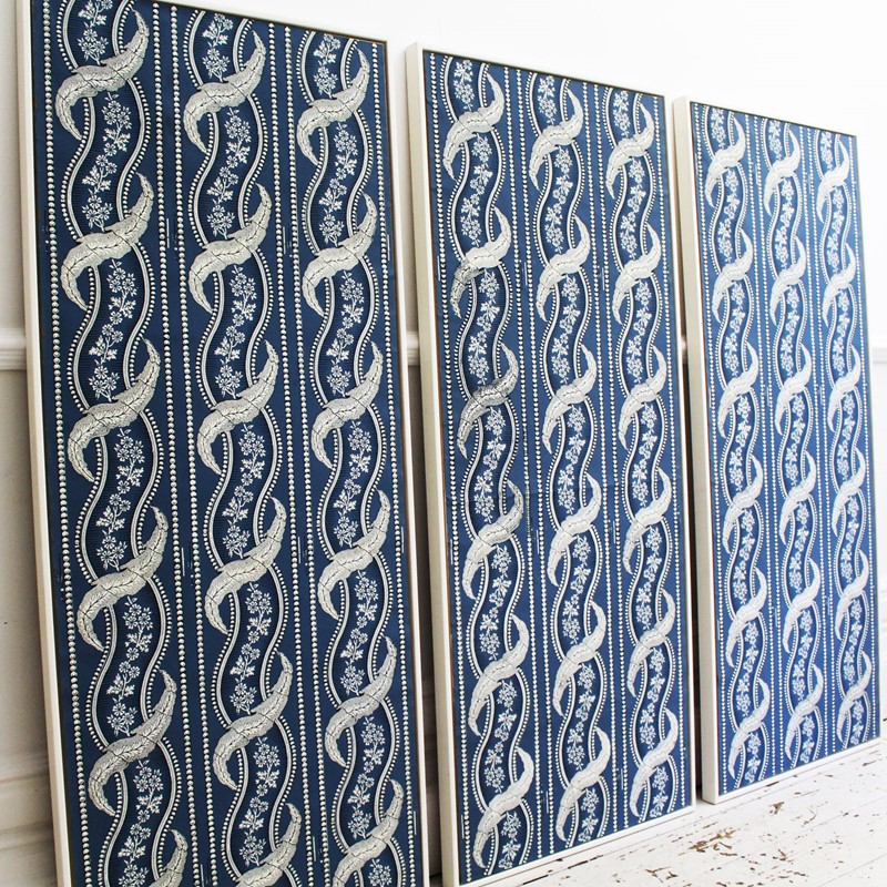 Triptych Of Early 19Th C French Wallpaper-streett-marburg-antique-wallpaper-blue-triptych-streett-marburg-h899e-main-637398255956003279.jpg