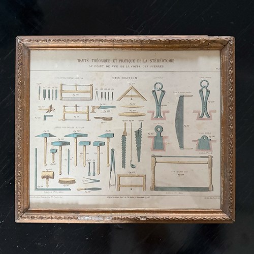 An Early 20Th C Framed Architectural Print