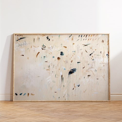 'Fleurs Alpines' La Floraison By Margot Sinclair - Mixed Media On Canvas