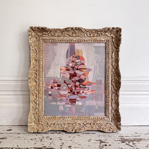 A 1950'S Abstract Acrylic On Card In Montparnasse Frame I