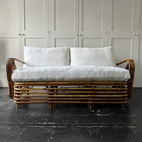 A 1950'S Italian Rattan Sofa