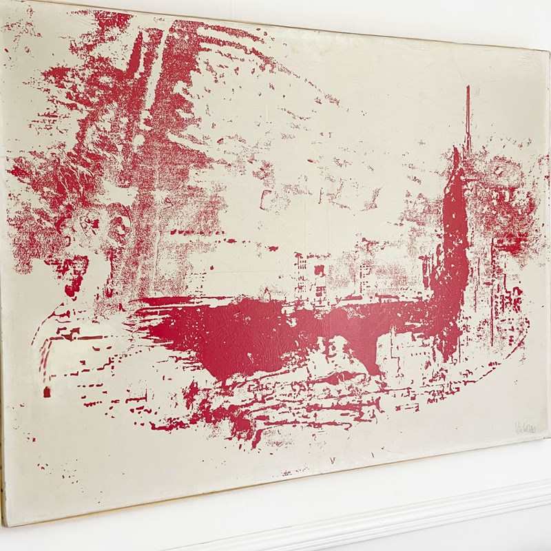 A 1950'S French Oil On Canvas Abstract Artwork-streett-marburg-mid-century-abstract-red-white-paintwork-ccxxc-main-638176168525380900.jpg