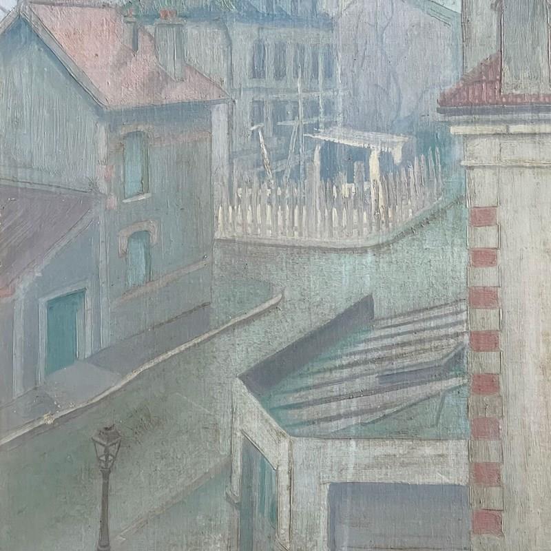 An Oil On Canvas Winter Town Scene Painting Circa 1931-streett-marburg-oil-on-canvas-winter-town-scene-painting-streett-marburg-pm280b-main-638176179254045173.jpg