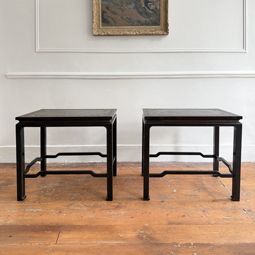 A Pair Of 1960'S Chinoiserie Side Tables