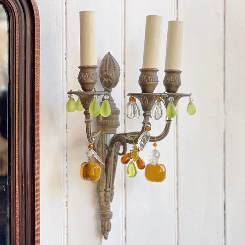 Pair Of 1920'S French Wall Lights With Glass Fruit Decoration-streett-marburg-pair-antique-glass-fruit---brass-wall-lights-streett-marburg-d1207d-main-638150147739157954.jpg