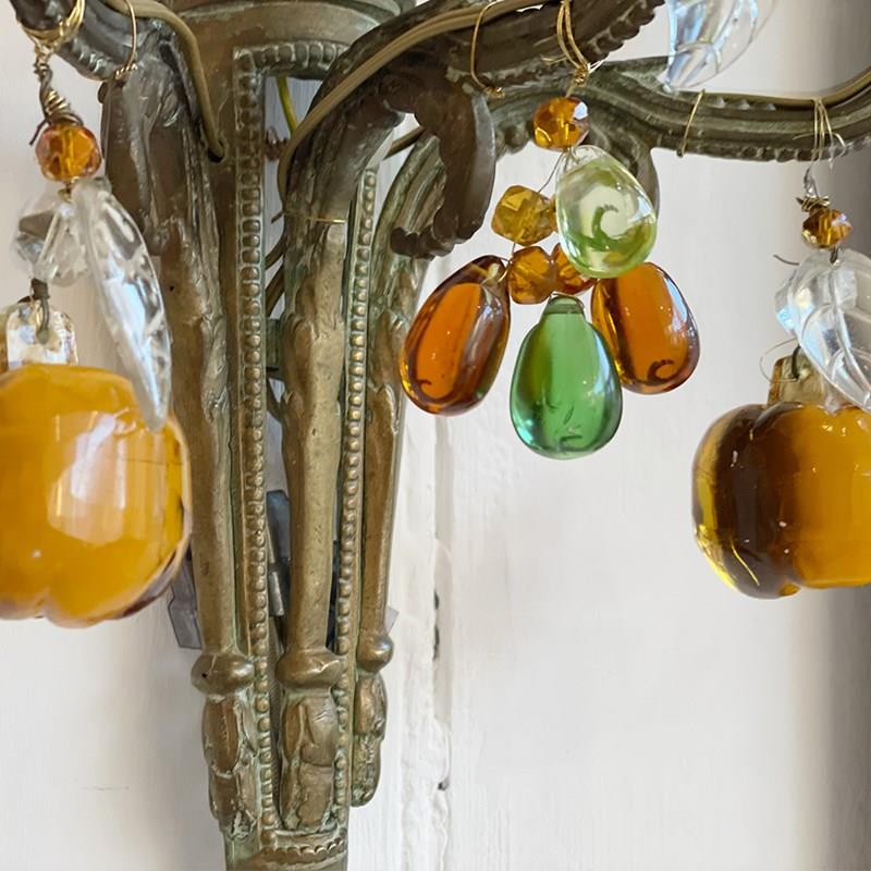 Pair Of 1920'S French Wall Lights With Glass Fruit Decoration-streett-marburg-pair-antique-glass-fruit---brass-wall-lights-streett-marburg-d1207f-main-638150147752439046.jpg