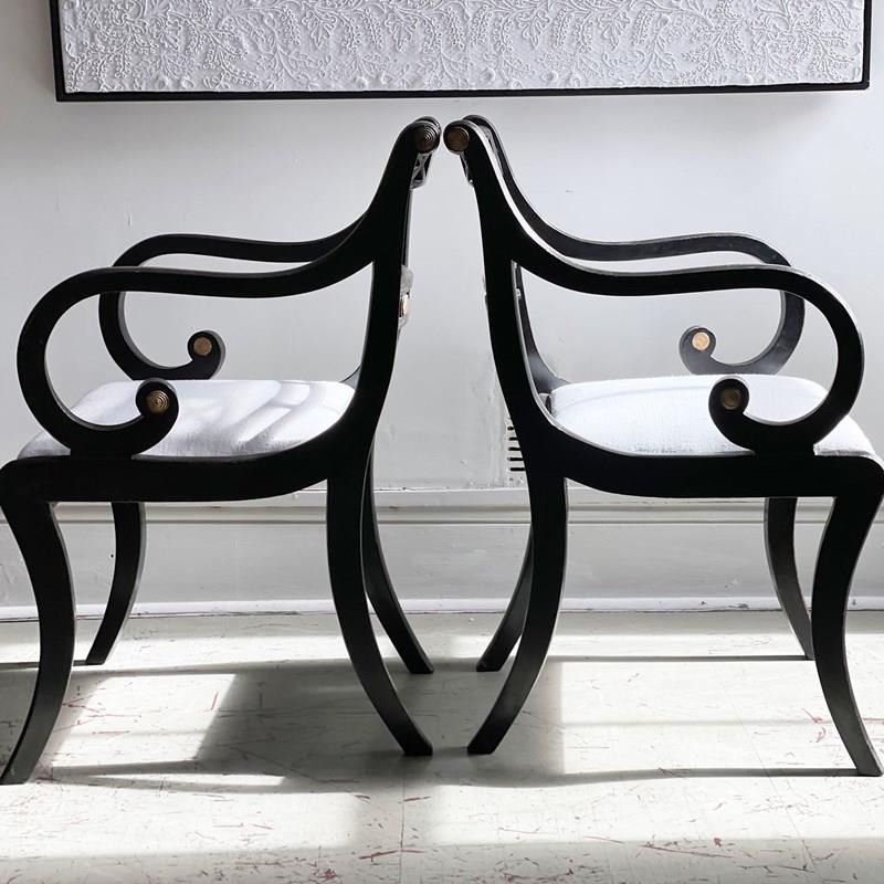 A Pair Of Regency Style Ebonised And Decorated Armchairs-streett-marburg-pair-ebonised-antique-regency-style-armchairs-streett-marbrug-b1321i-main-638176193764875348.jpg