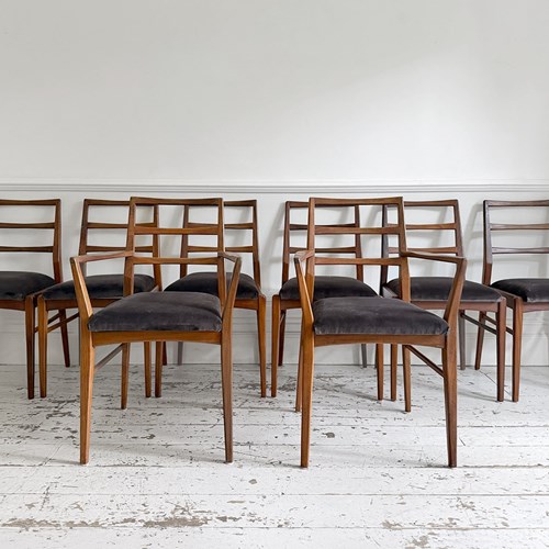 A Set Of 8 1960'S Teak Dining Chairs By Richard Hornby