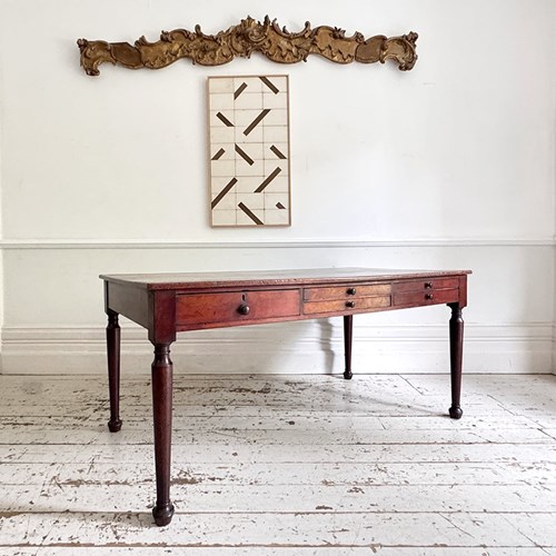 A 19Th C Mahogany Library Table From The Royal College Of Surgeons, London