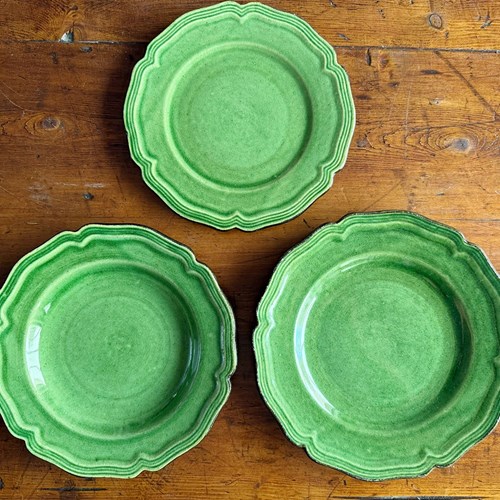 A Vintage Dieulefit Dining Set In Green
