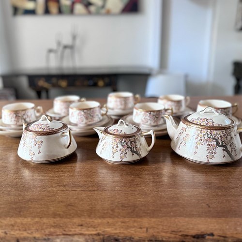 1920'S Japanese Tea Set In The Satsuma Style
