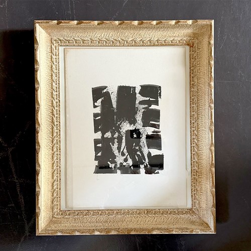 One Of Two Monochrome Vintage Artworks In Montparnasse Frame II