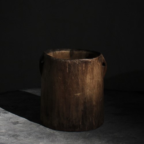Antique Dug-Out Wooden Pale/Vessel