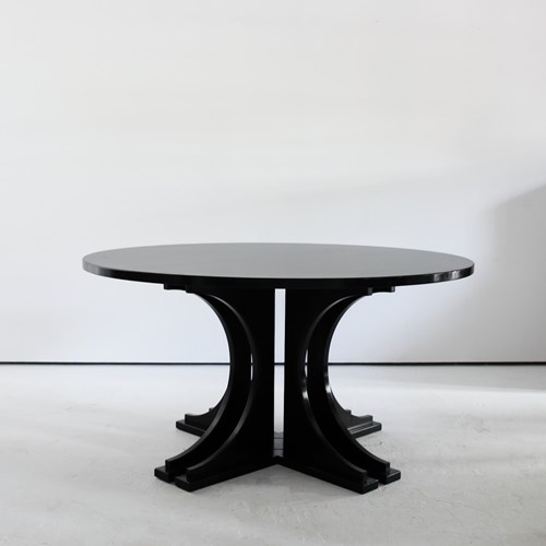 A Large C.1970S Ebonised Italian Centre/Dinning Table