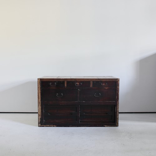 A Large Early Meiji Period Japanese Tansu/Sideboard