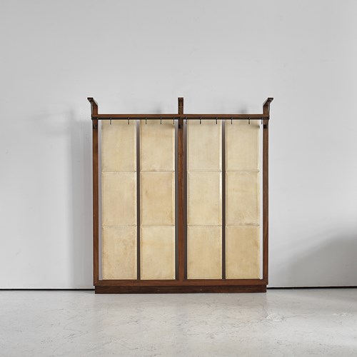 Exceptional C.1930S Italian Modernist/Deco Parchment/Vellum Coat Rack