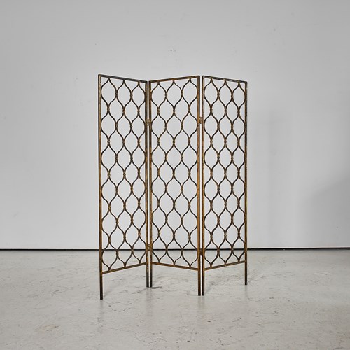 Original C.1950S Spanish Gilt Iron Screen