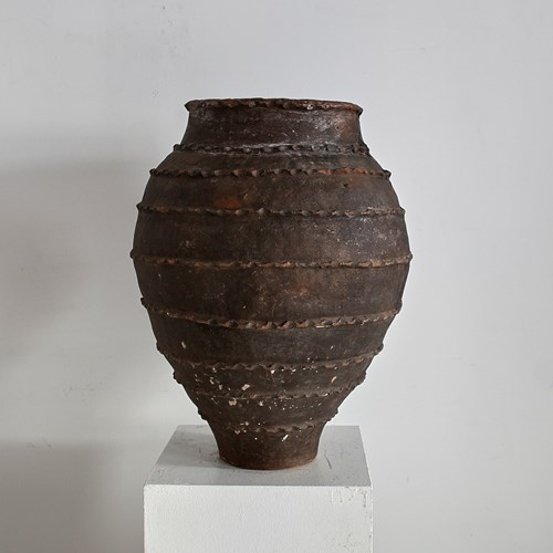 Exceptional Large 18Th C. Terracotta Portuguese Vessel