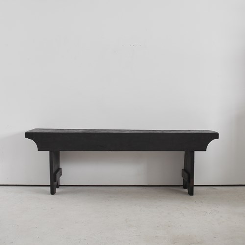 Early 19Th C. Catalan Charred Chestnut Console 