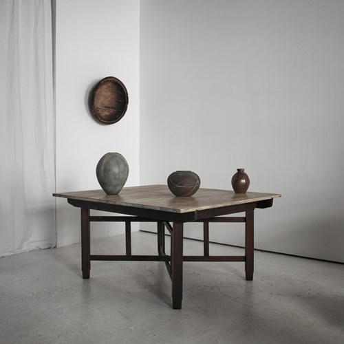 XL Taisho Period Japanese Ceramists Table