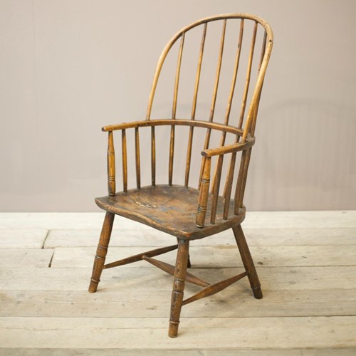 18Th Century Folk Art Stick Back Windsor Chair