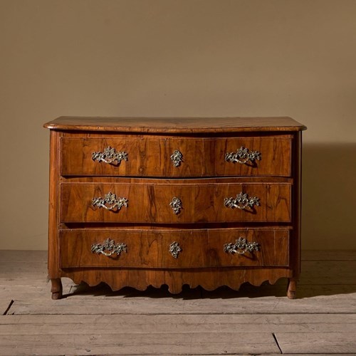 Rare 18Th Century Maltese Olive Wood Chest Of Drawers